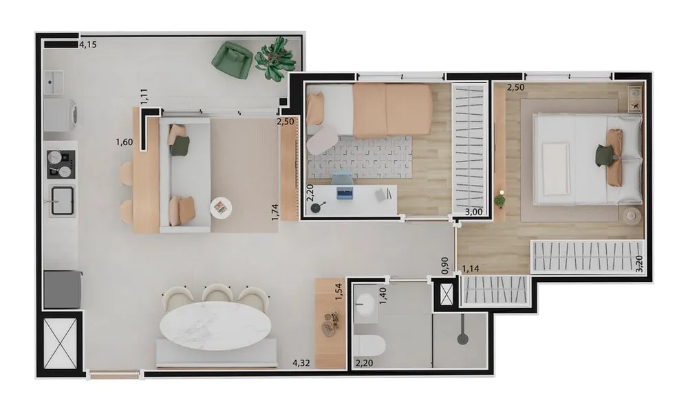 Cobertura, 2 quartos, 106 m² - Foto 7