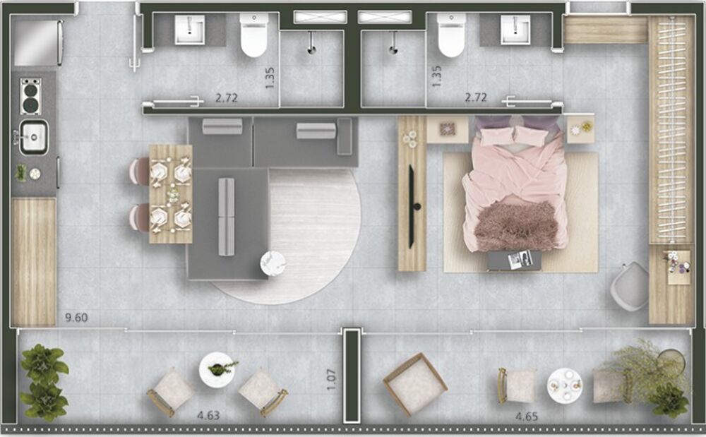 Kitnet-Studio, 31 m² - Foto 6