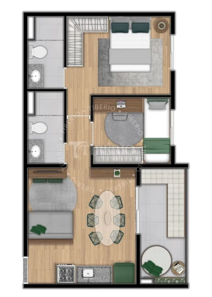 Apartamento, 2 quartos, 43 m² - Foto 7