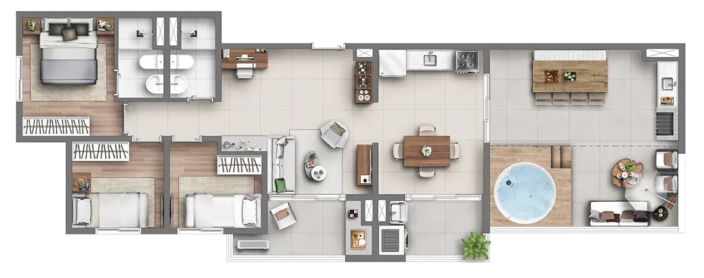 Apartamento, 2 quartos, 41 m² - Foto 1