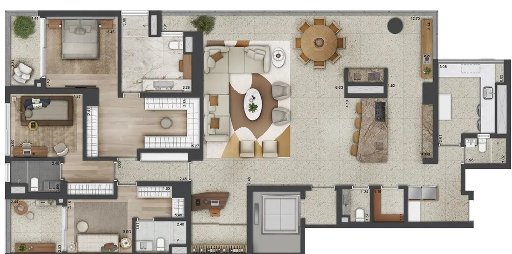 Apartamento, 2 quartos, 166 m² - Foto 4