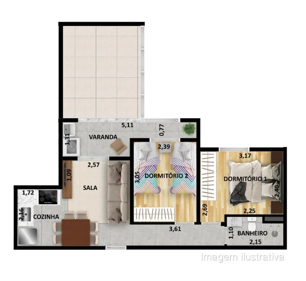 Apartamento, 2 quartos, 115 m² - Foto 19
