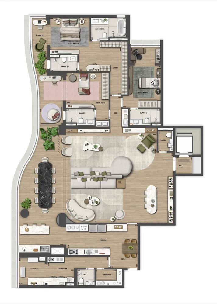 Apartamento, 4 quartos, 222 m² - Foto 8