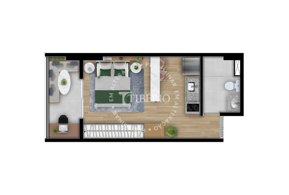 Apartamento, 1 quarto, 33 m² - Foto 7