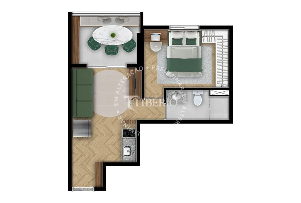 Apartamento, 1 quarto, 33 m² - Foto 9