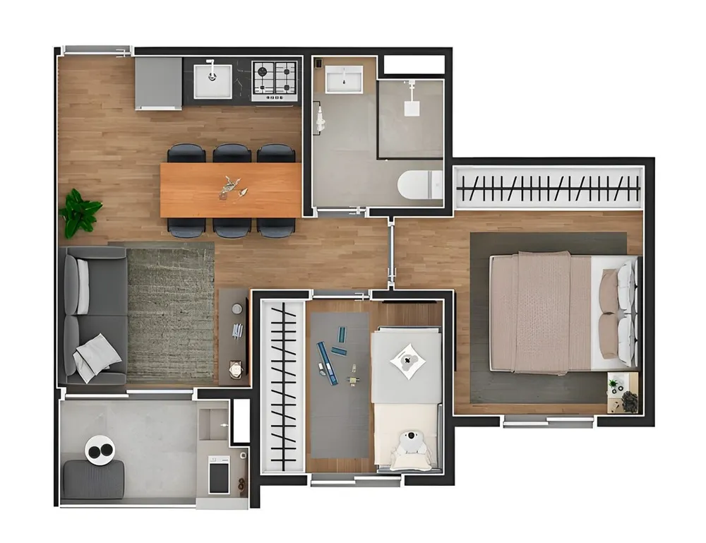 Apartamento, 2 quartos, 40 m² - Foto 8