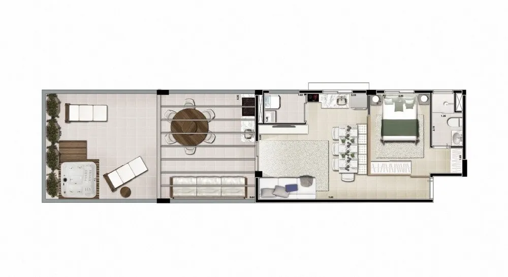Cobertura, 1 quarto, 74 m² - Foto 12