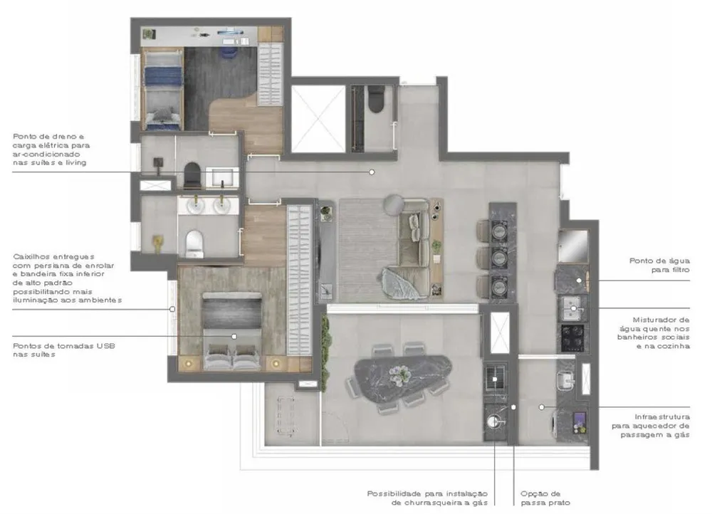 Apartamento, 2 quartos, 87 m² - Foto 4