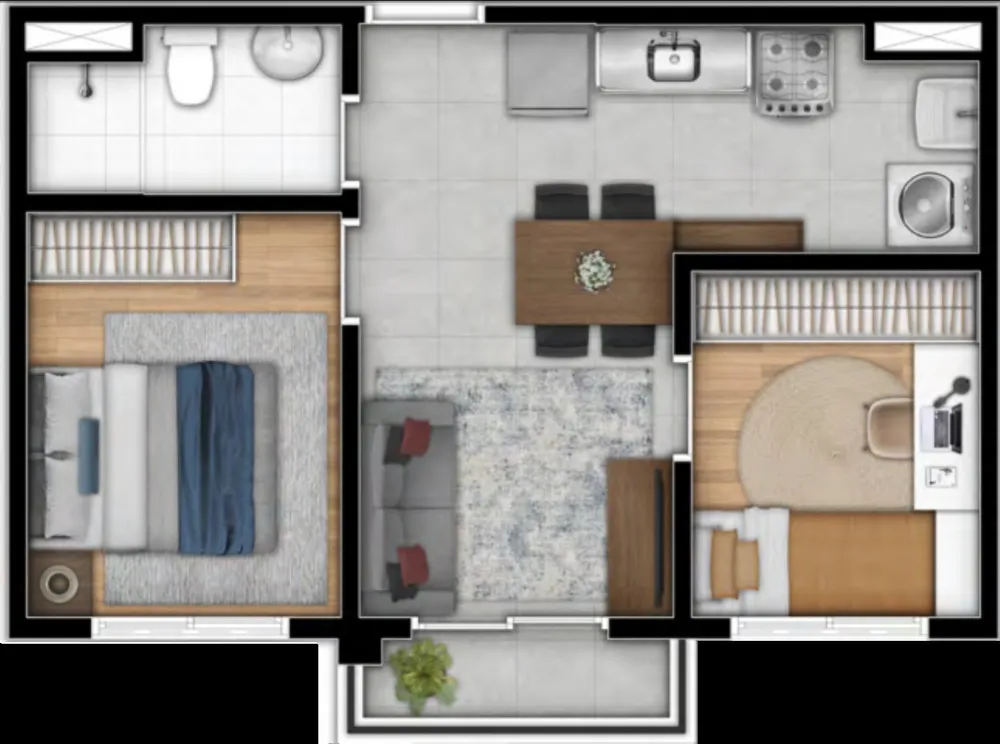 Apartamento, 2 quartos, 38 m² - Foto 11