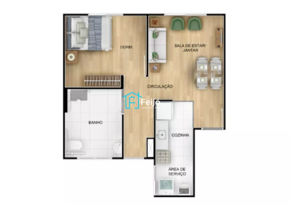 Apartamento, 2 quartos, 41 m² - Foto 2