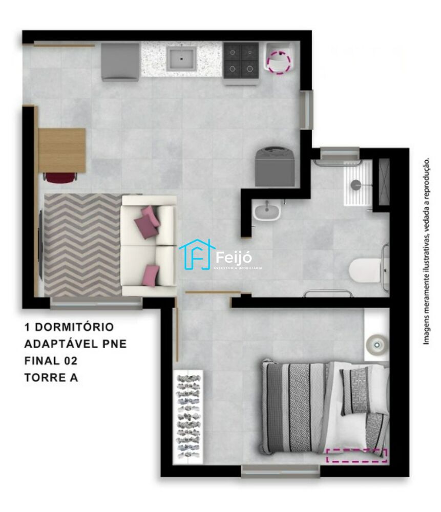 Apartamento, 1 quarto, 24 m² - Foto 3