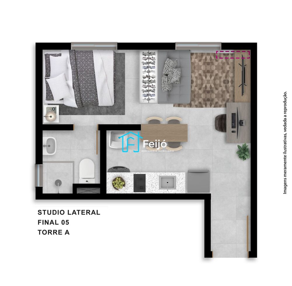Apartamento, 1 quarto, 24 m² - Foto 5