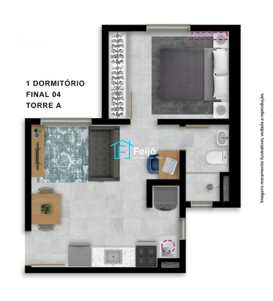 Apartamento, 1 quarto, 24 m² - Foto 11