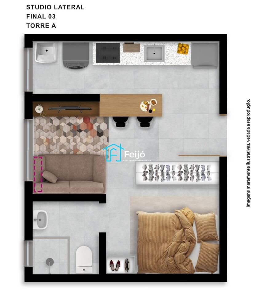 Apartamento, 1 quarto, 24 m² - Foto 6