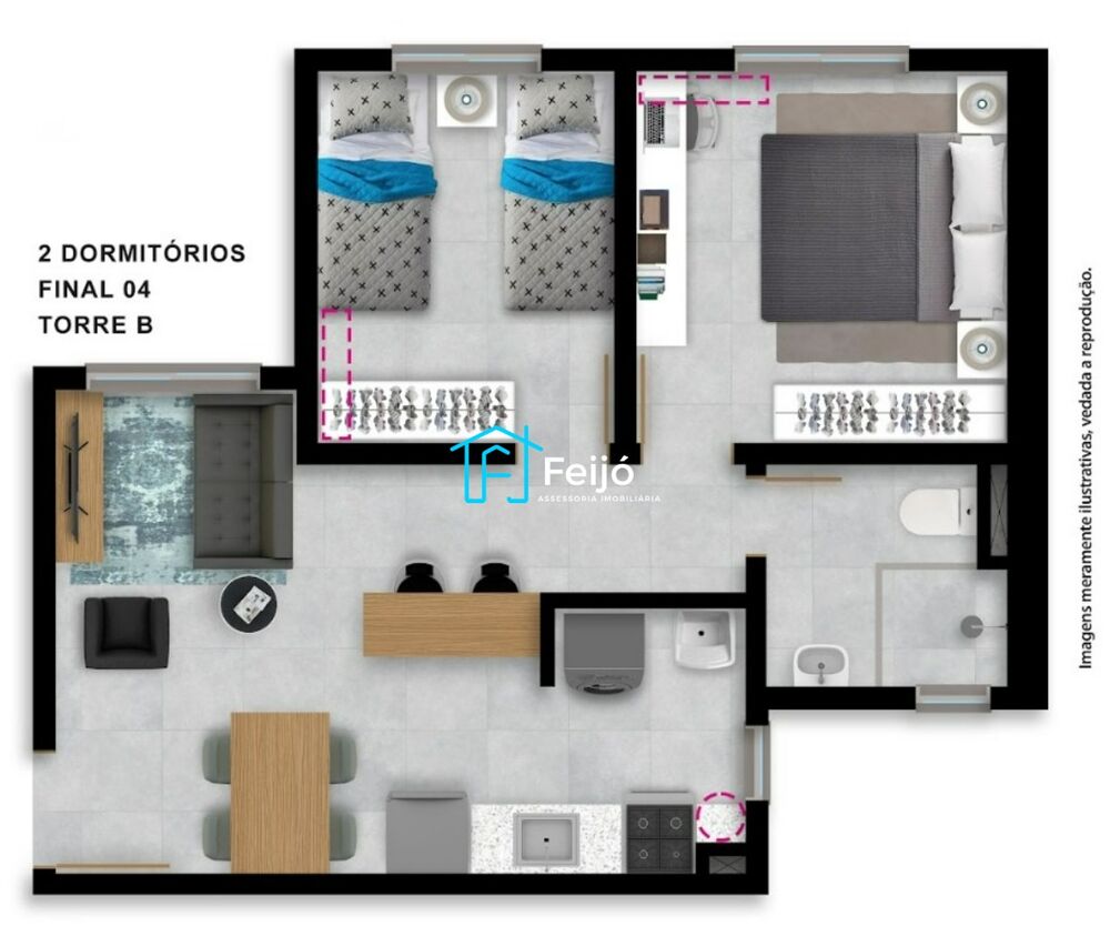 Apartamento, 1 quarto, 24 m² - Foto 1