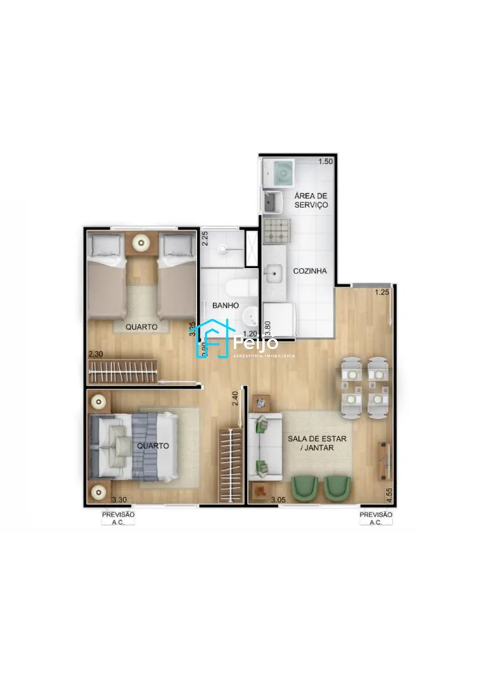 Apartamento, 2 quartos, 40 m² - Foto 15