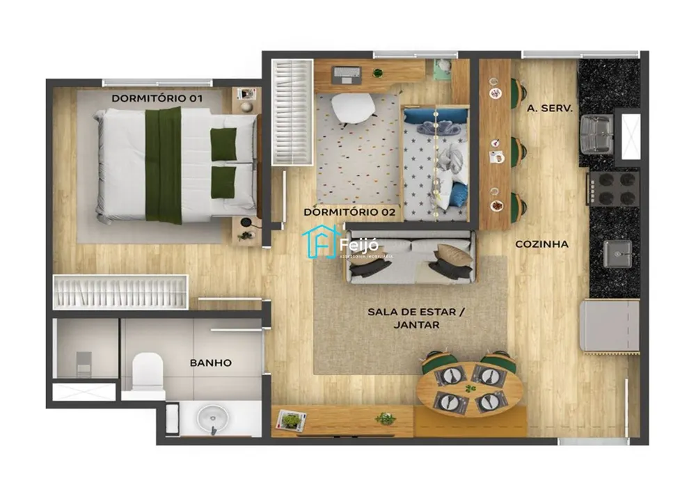 Apartamento, 2 quartos, 36 m² - Foto 13