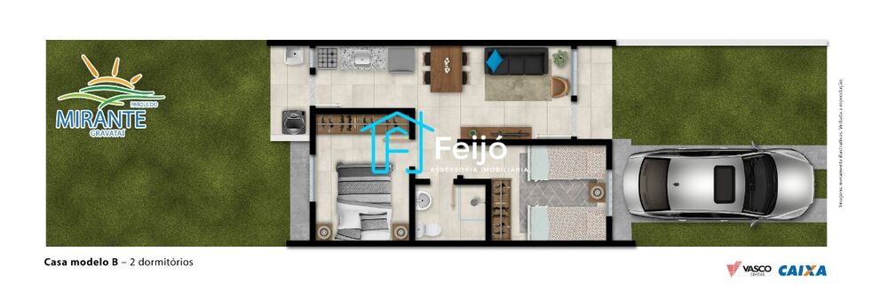 Casa, 2 quartos, 43 m² - Foto 11