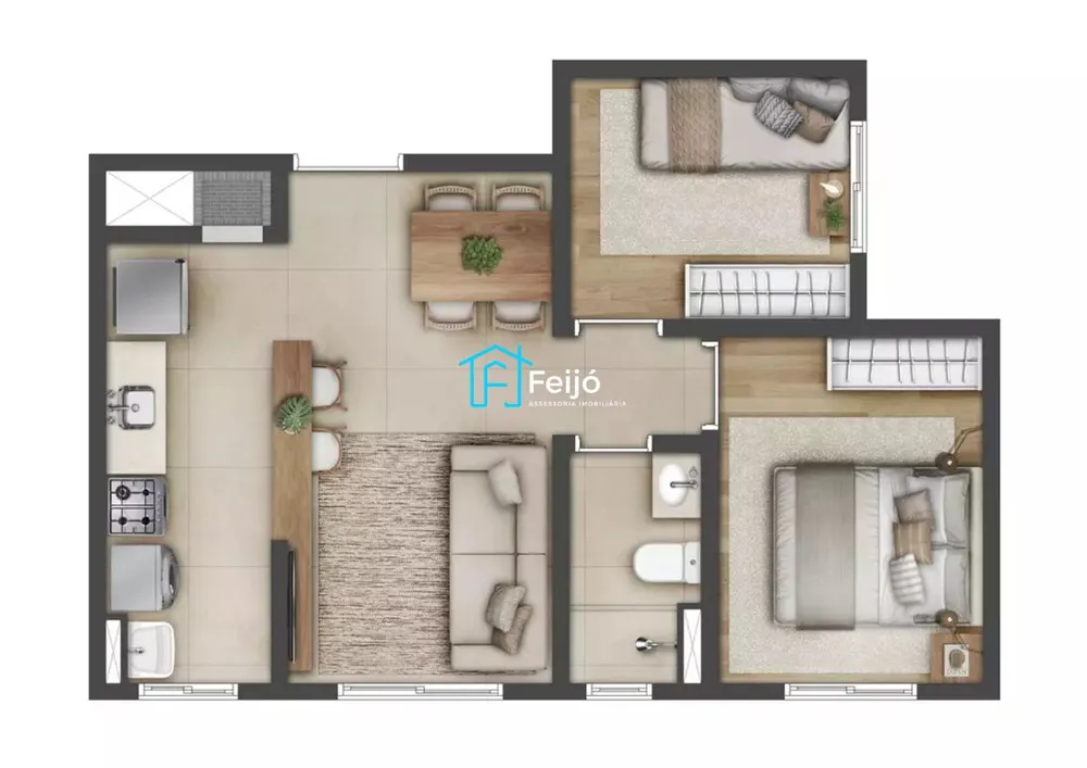 Apartamento, 2 quartos, 42 m² - Foto 6