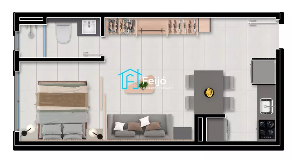 Apartamento, 2 quartos, 44 m² - Foto 2