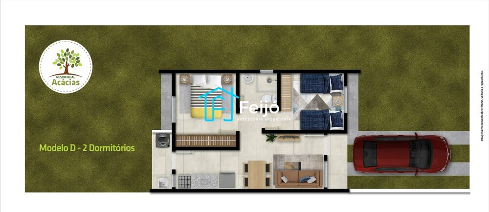 Casa, 2 quartos, 43 m² - Foto 7