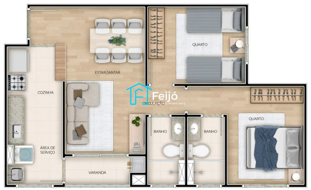 Apartamento, 1 quarto, 55 m² - Foto 19