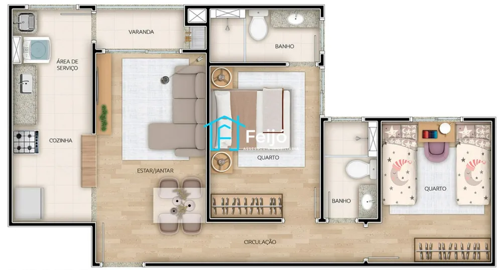 Apartamento, 1 quarto, 55 m² - Foto 17