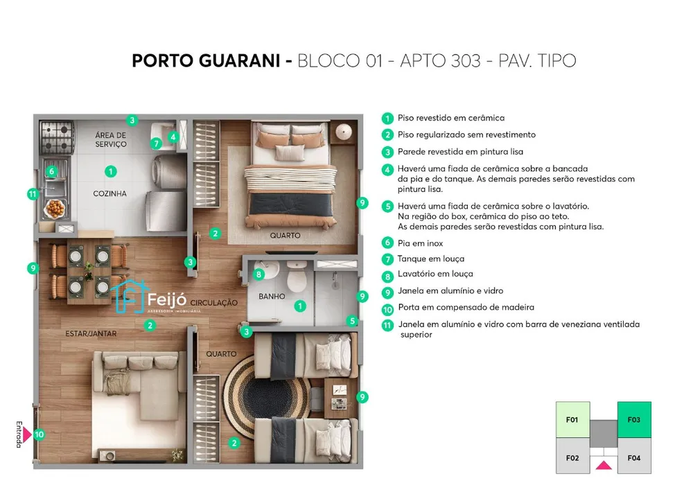 Apartamento, 2 quartos, 42 m² - Foto 9