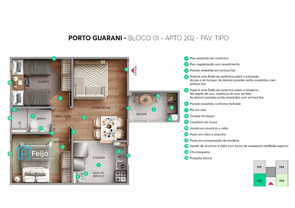 Apartamento, 2 quartos, 42 m² - Foto 1