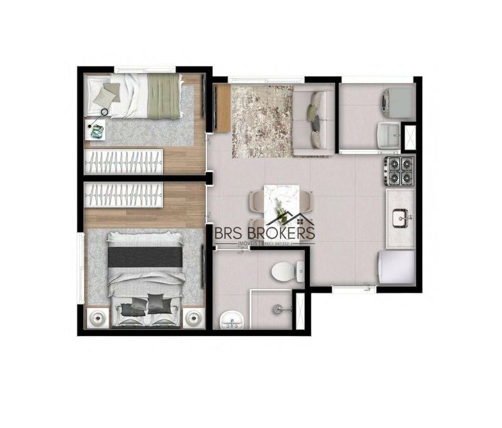 Apartamento, 2 quartos, 33 m² - Foto 11
