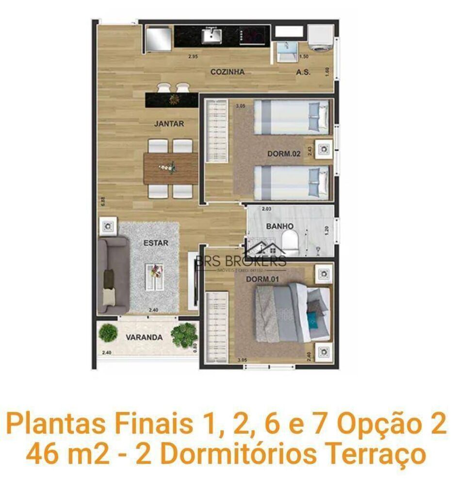 Apartamento, 2 quartos, 47 m² - Foto 7