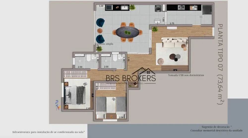 Apartamento, 2 quartos, 70 m² - Foto 14