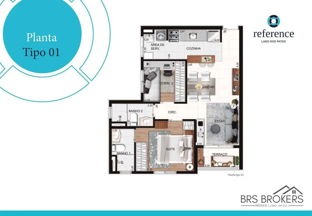 Apartamento, 2 quartos, 46 m² - Foto 14