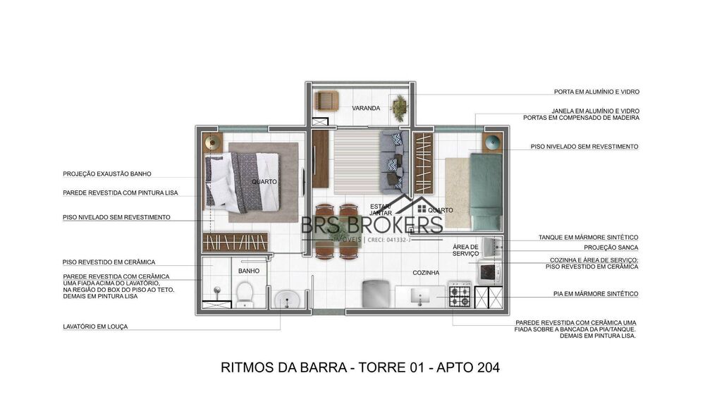 Apartamento, 2 quartos, 33 m² - Foto 5