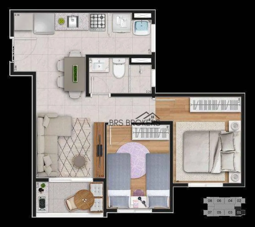 Apartamento, 2 quartos, 43 m² - Foto 24