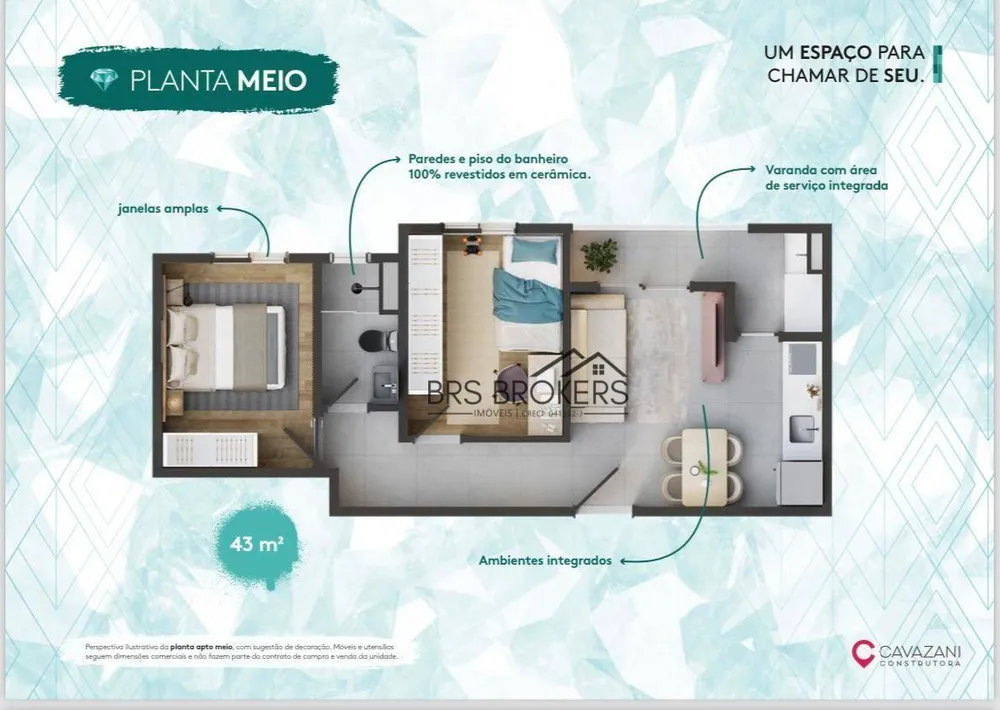Apartamento, 2 quartos, 42 m² - Foto 23