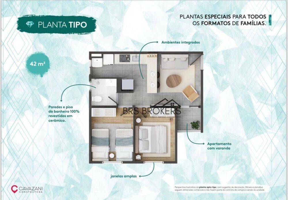 Apartamento, 2 quartos, 42 m² - Foto 22