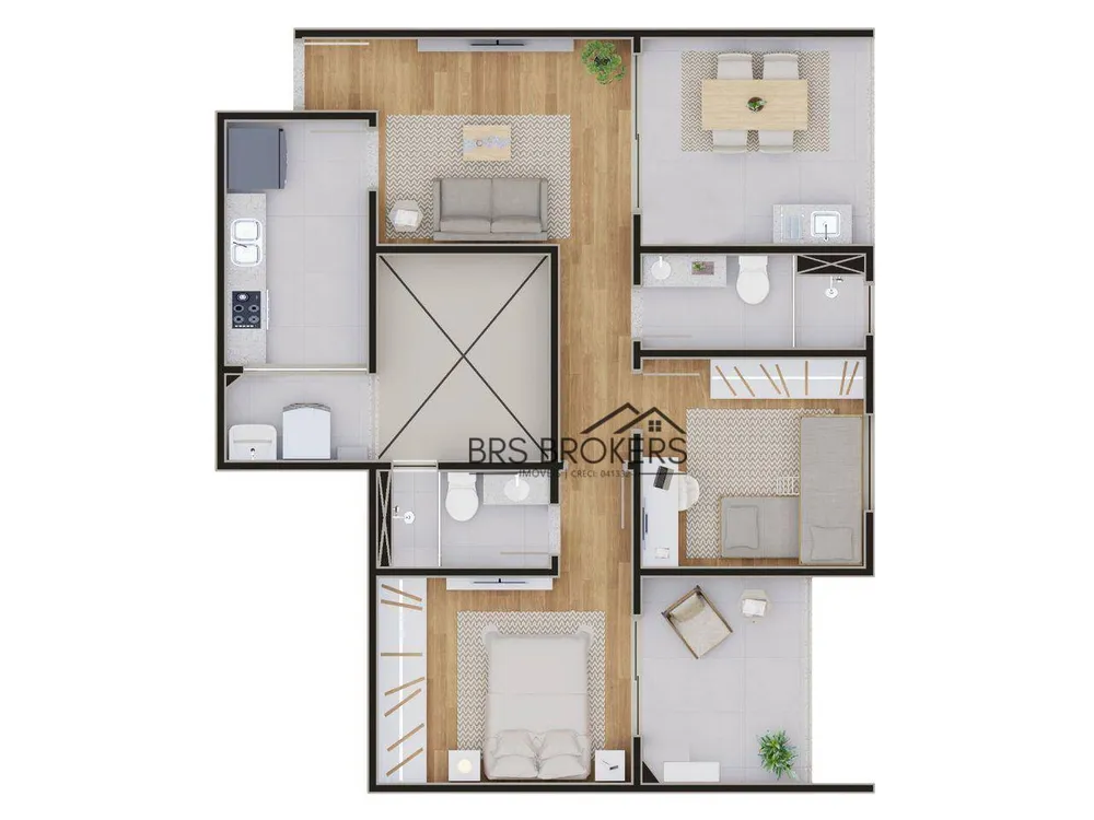 Apartamento, 2 quartos, 56 m² - Foto 33