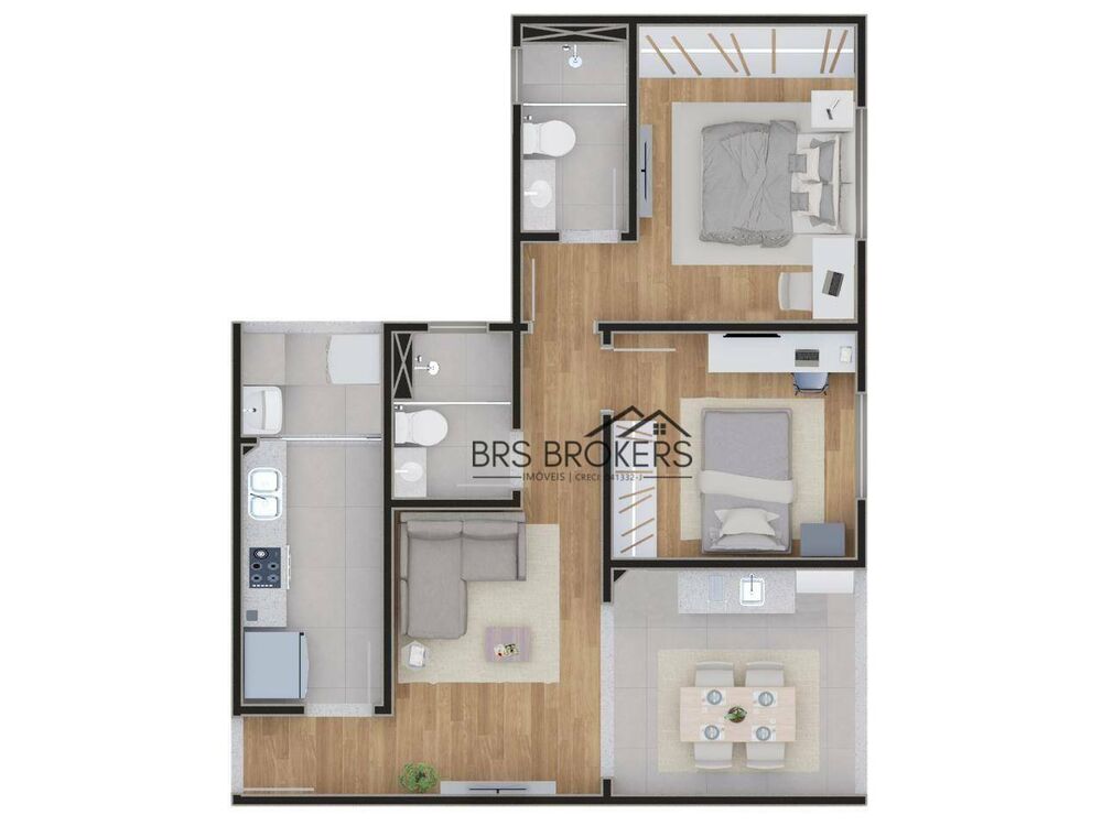 Apartamento, 2 quartos, 56 m² - Foto 18