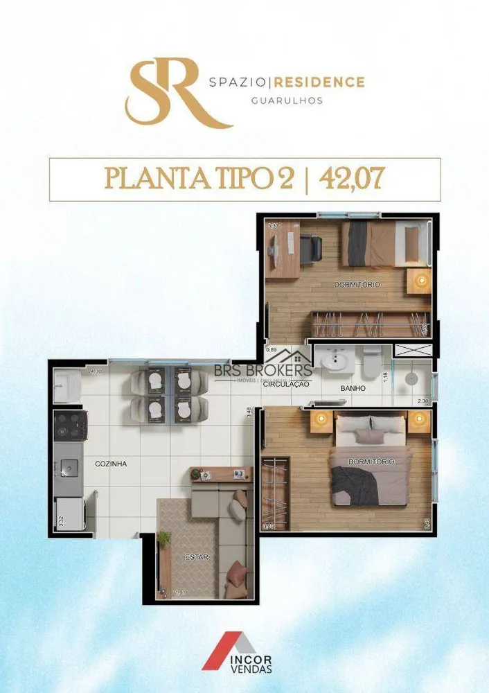 Apartamento, 2 quartos, 36 m² - Foto 28