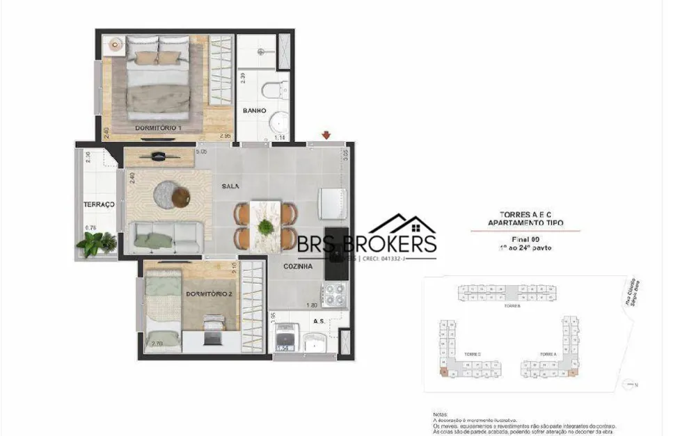 Apartamento, 1 quarto, 34 m² - Foto 15