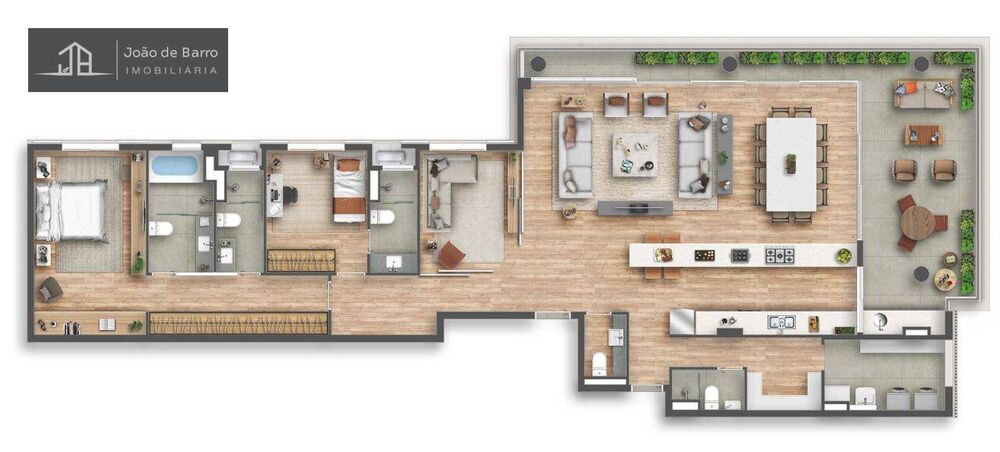 Apartamento, 3 quartos, 195 m² - Foto 2