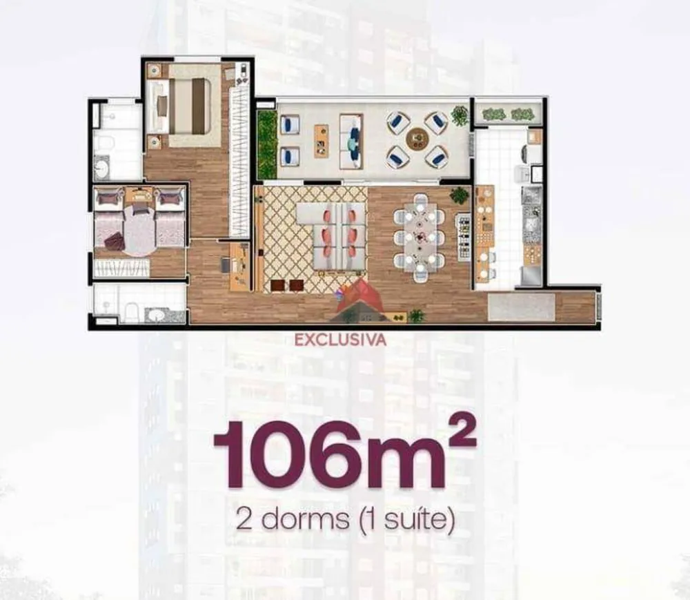 Apartamento, 3 quartos, 106 m² - Foto 3