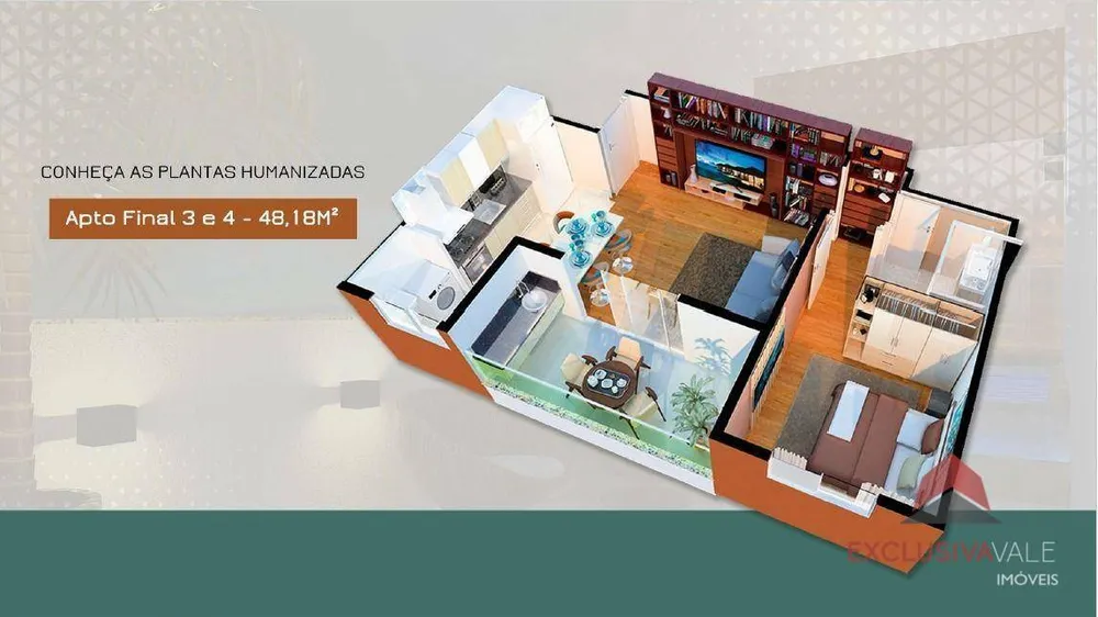 Apartamento, 1 quarto, 48 m² - Foto 2