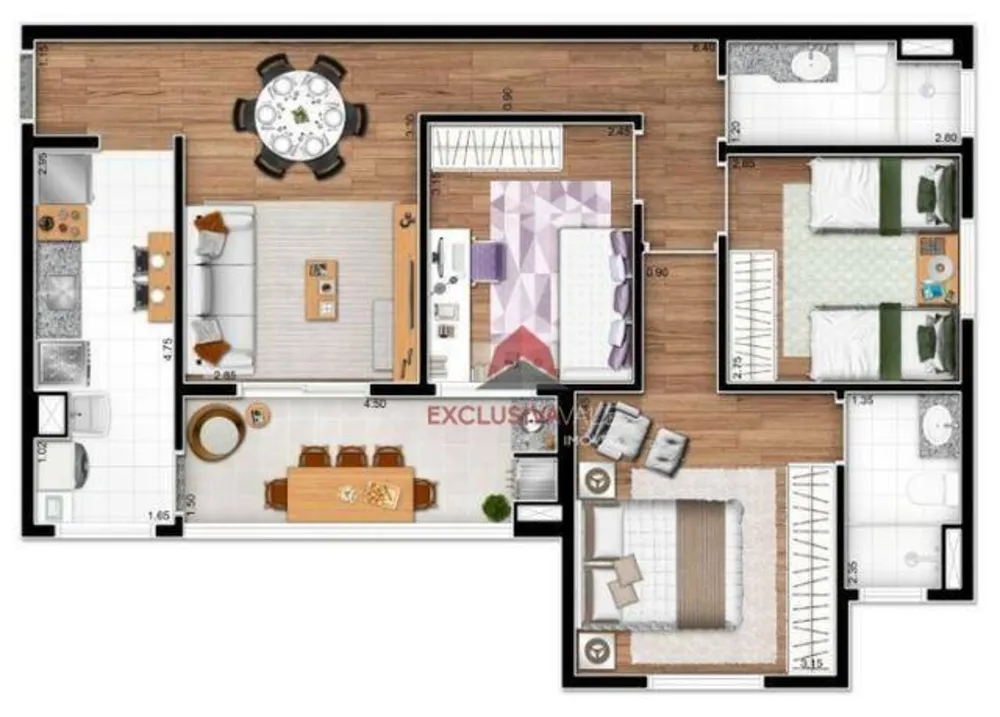 Apartamento, 2 quartos, 81 m² - Foto 4