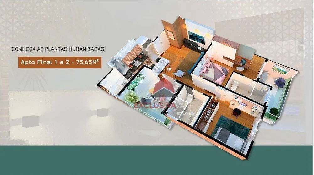 Apartamento, 2 quartos, 75 m² - Foto 2