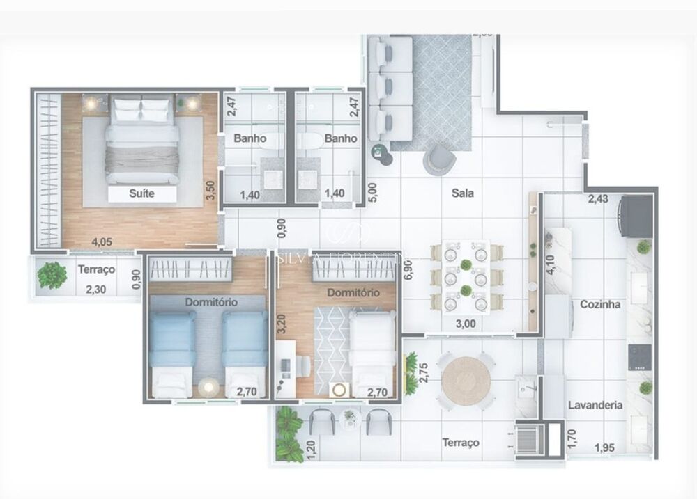 Apartamento, 3 quartos, 106 m² - Foto 1