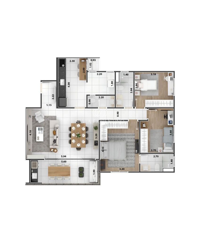 Apartamento, 3 quartos, 109 m² - Foto 2