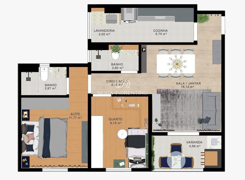 Apartamento, 2 quartos, 64 m² - Foto 2