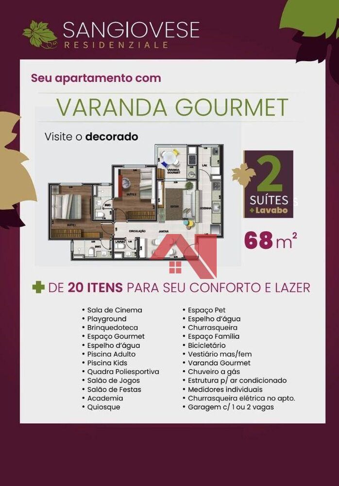 Apartamento à venda com 2 quartos, 68m² - Foto 5